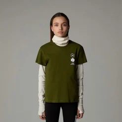 Niños The North Face Camisetas Y Sujetadores<Camiseta Holgada Con Estampado Gráfico Flower Para Niña