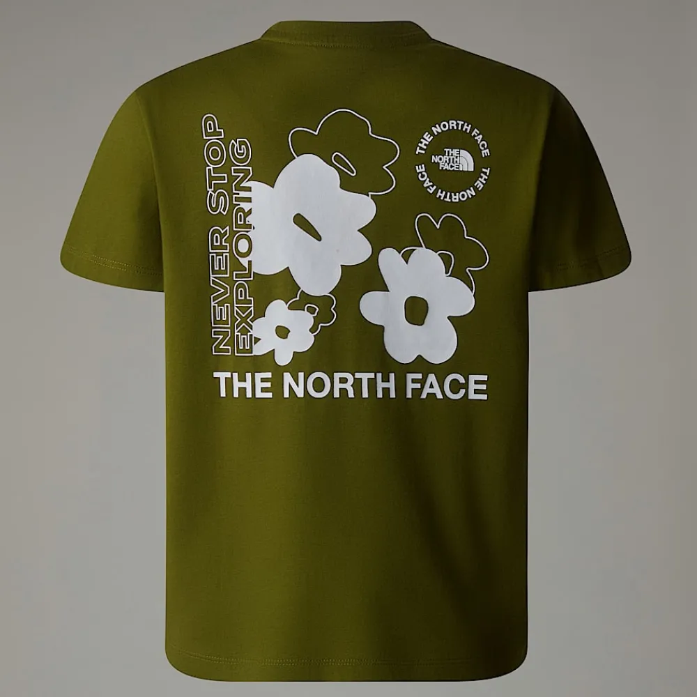 Niños The North Face Camisetas Y Sujetadores<Camiseta Holgada Con Estampado Gráfico Flower Para Niña