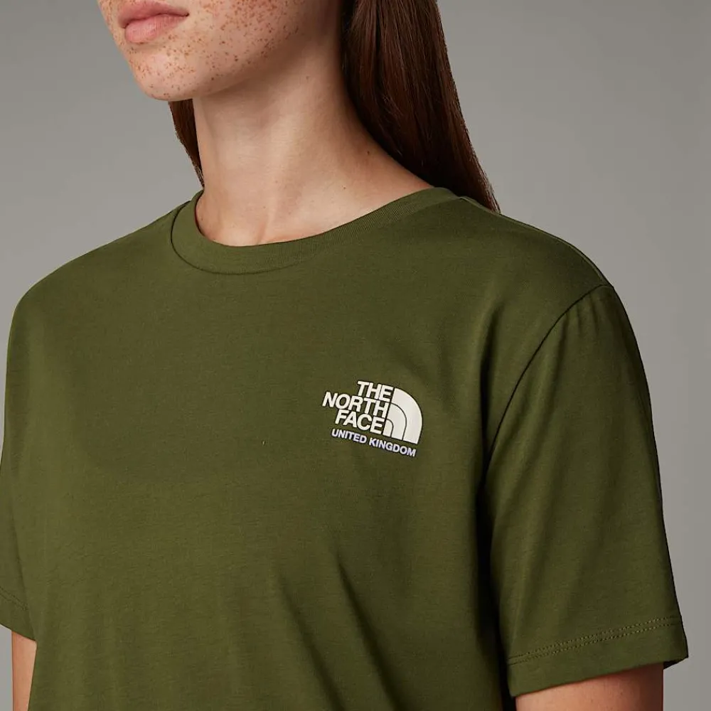 Mujer The North Face T-Shirts<Camiseta UK Redbox Para Mujer