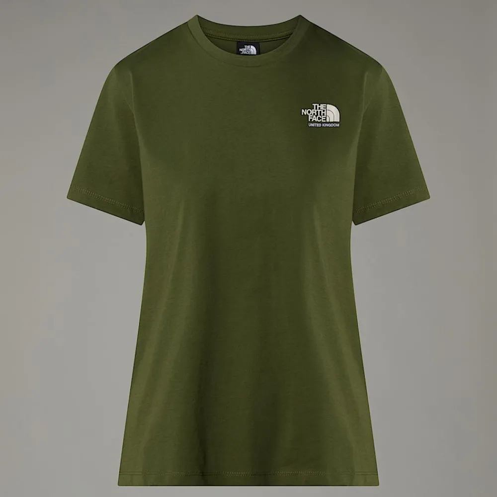 Mujer The North Face T-Shirts<Camiseta UK Redbox Para Mujer