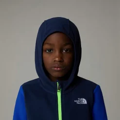 Niños The North Face Niños Pequeños (2-7 Años)<Chaqueta Polar Con Capucha Y Cremallera Integral Glacier Para Niños
