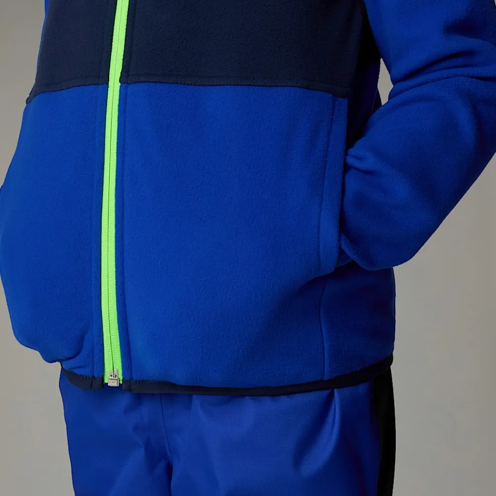 Niños The North Face Niños Pequeños (2-7 Años)<Chaqueta Polar Con Capucha Y Cremallera Integral Glacier Para Niños
