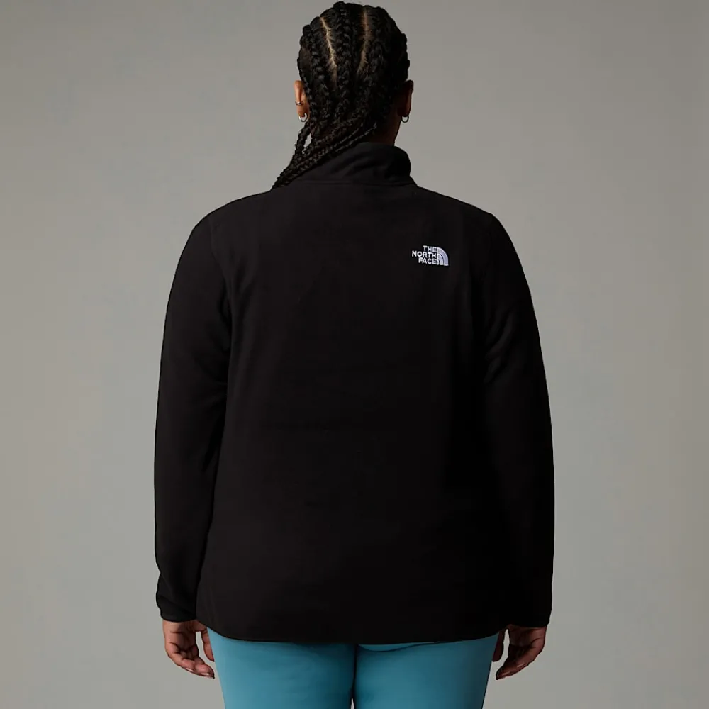 Mujer The North Face Forros Polares|Tops De Talla Grande<Forro Polar Con Cremallera De 1/4 Glacier 100 De Talla Grande Para Mujer