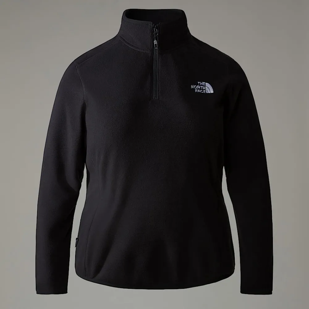 Mujer The North Face Forros Polares|Tops De Talla Grande<Forro Polar Con Cremallera De 1/4 Glacier 100 De Talla Grande Para Mujer