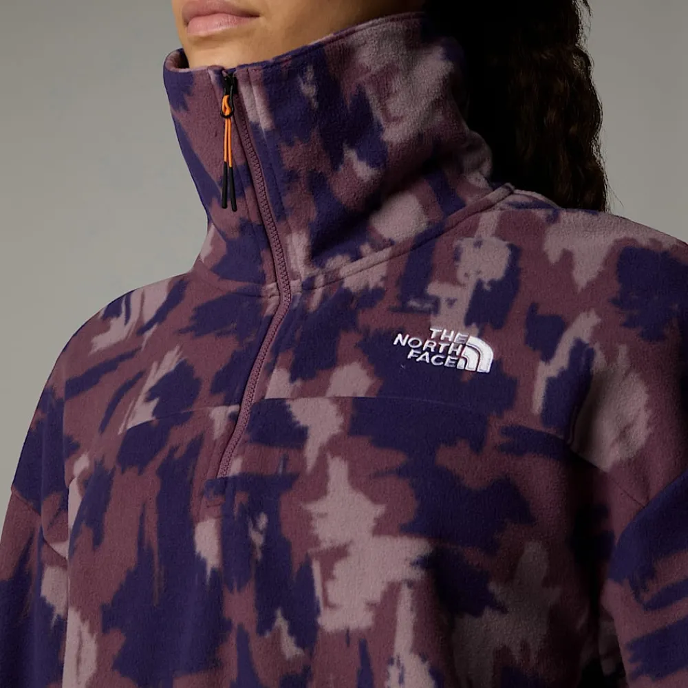 Mujer The North Face Forros Polares<Forro Polar Estampado Con Cremallera De 1/4 Para Mujer