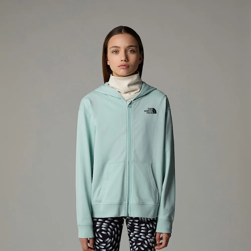 Niños The North Face Forros Polares & Sudaderas<Sudadera Ligera Con Capucha Y Cremallera Integral Oversized Para Niña