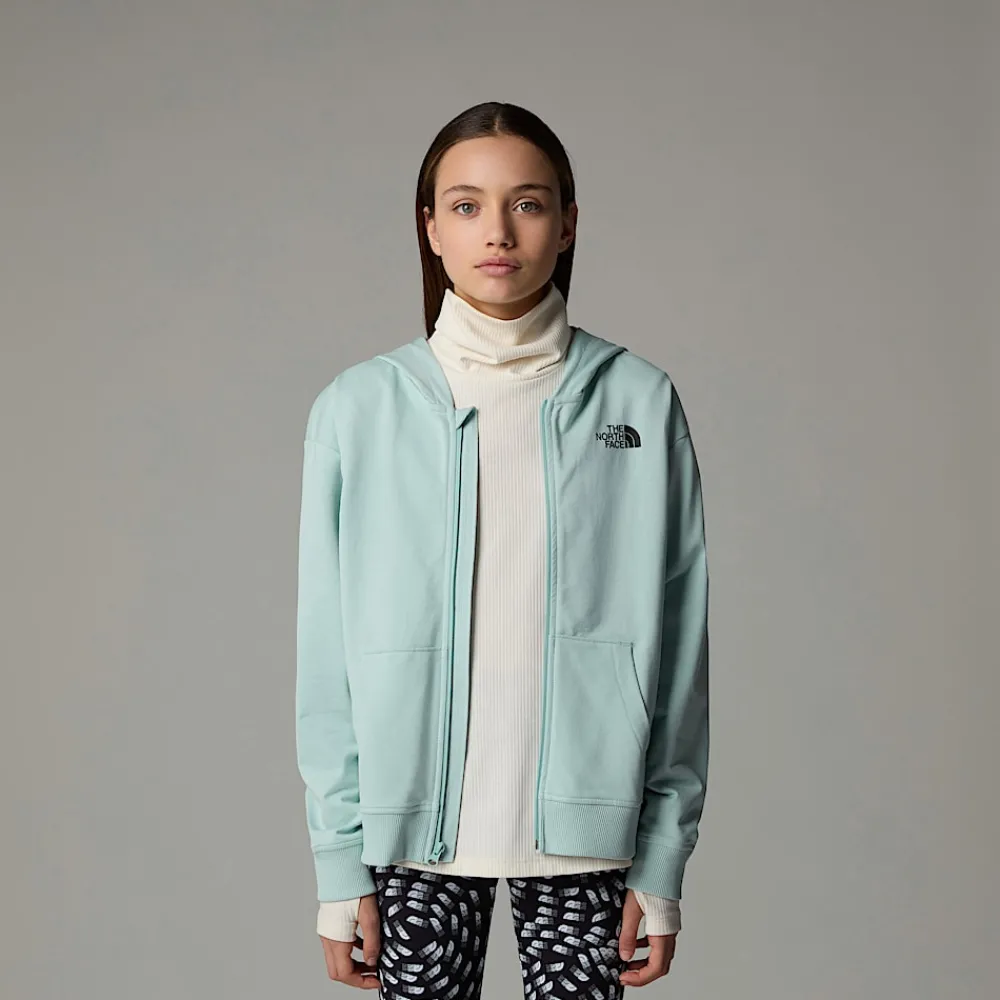 Niños The North Face Forros Polares & Sudaderas<Sudadera Ligera Con Capucha Y Cremallera Integral Oversized Para Niña