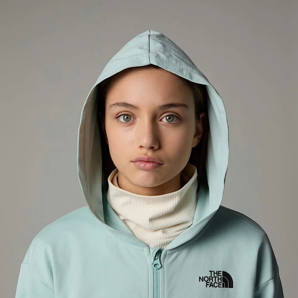 Niños The North Face Forros Polares & Sudaderas<Sudadera Ligera Con Capucha Y Cremallera Integral Oversized Para Niña